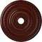 Ekena Millwork Cole Ceiling Medallion (Canopies up to 9 1/8"), 25 3/8"OD x 3 3/8"ID x 1 3/8"P, Brushed Mahogany CM25COBMF - alternate 1